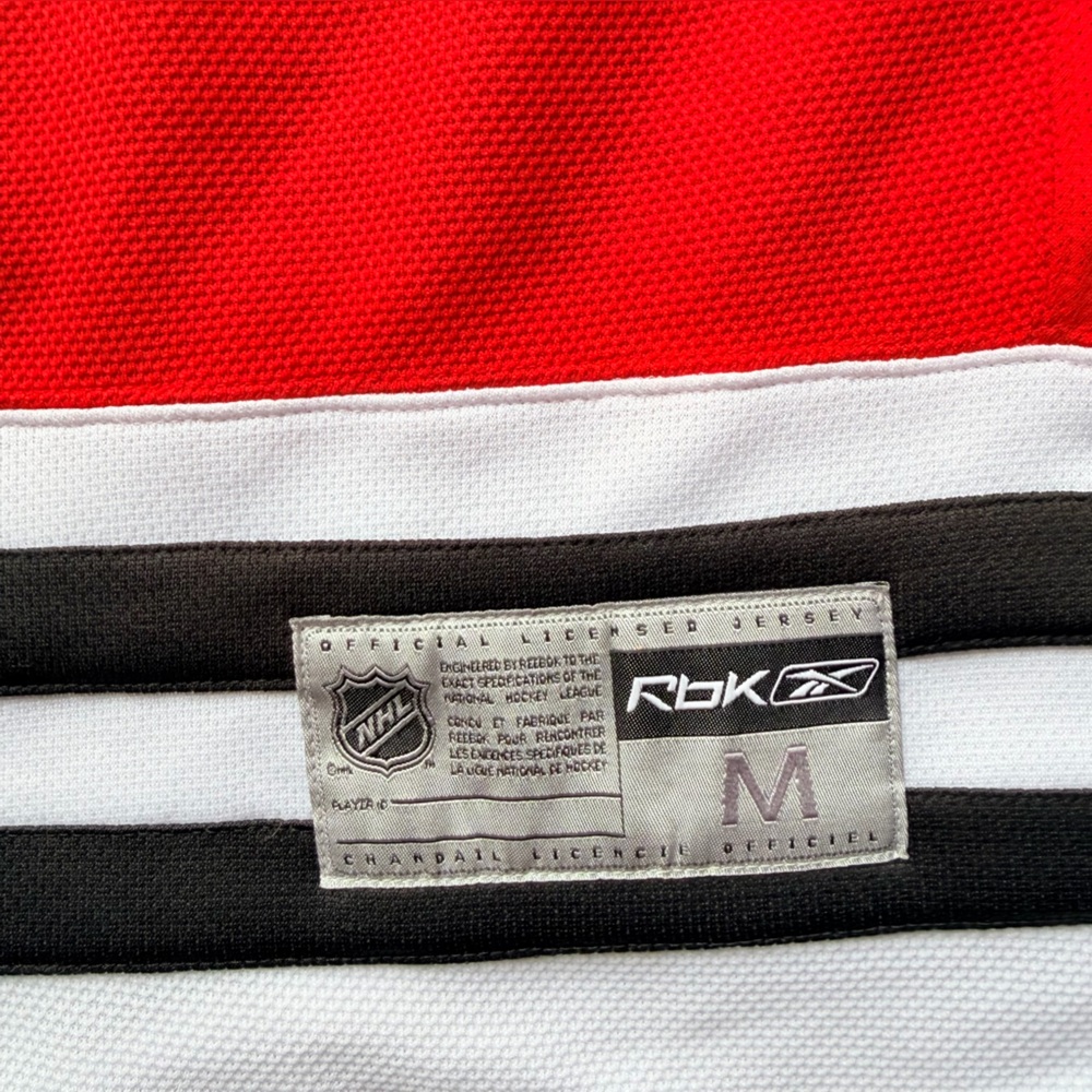 Reebok Red Black White NHL Hockey Jersey - Picture 5 of 8